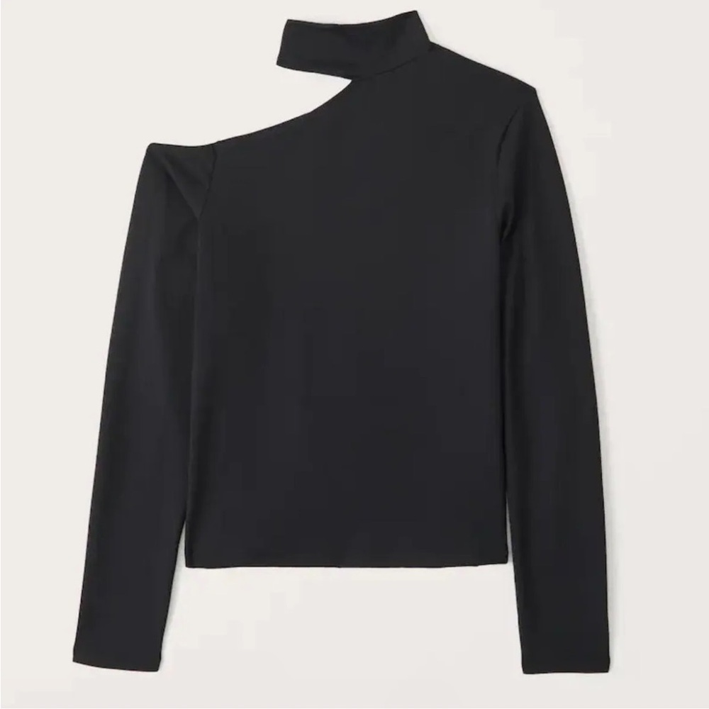 Abercrombie & Fitch Soft A&F Collection Black cutout top Women’s Size Medium